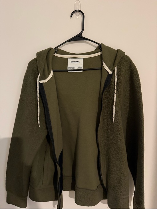 Sonoma Other - SONOMA GOODS FOR LIFE - Olive Green Jacket Hoodie - Men’s Small